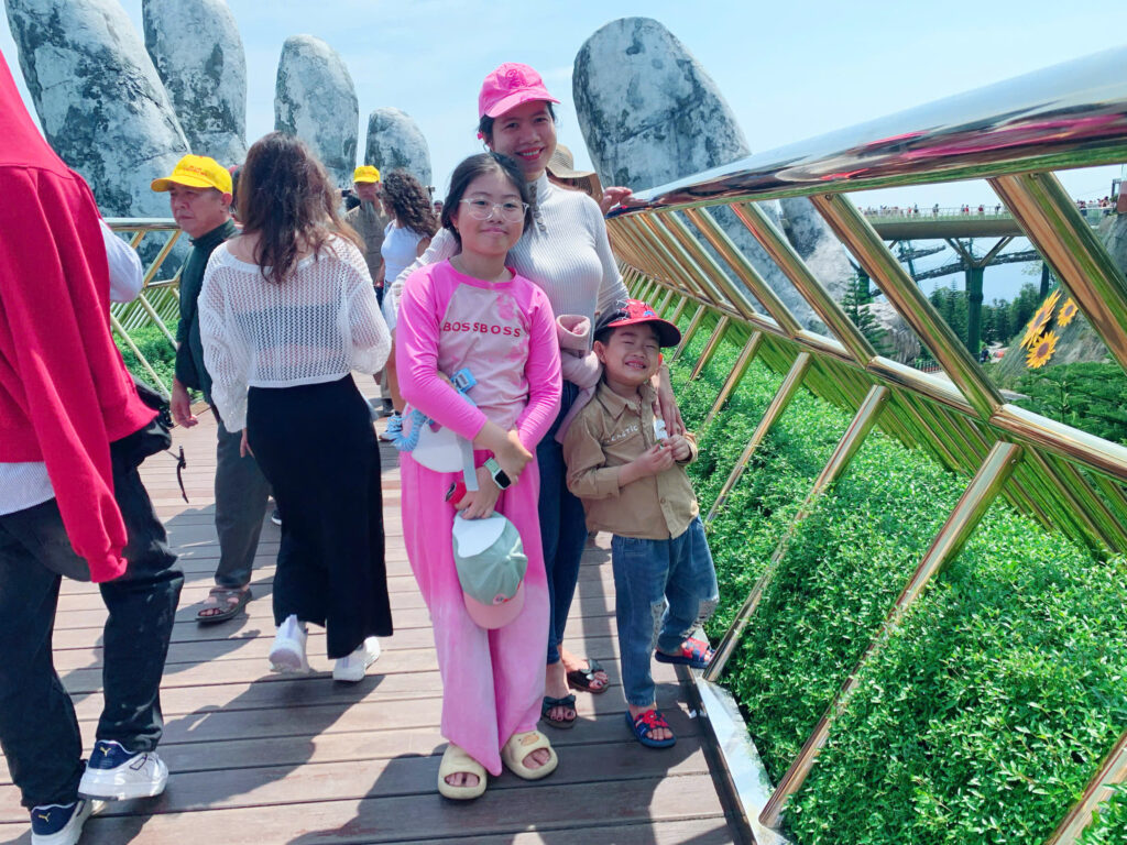 expat family enjoying long stay in Da Nang