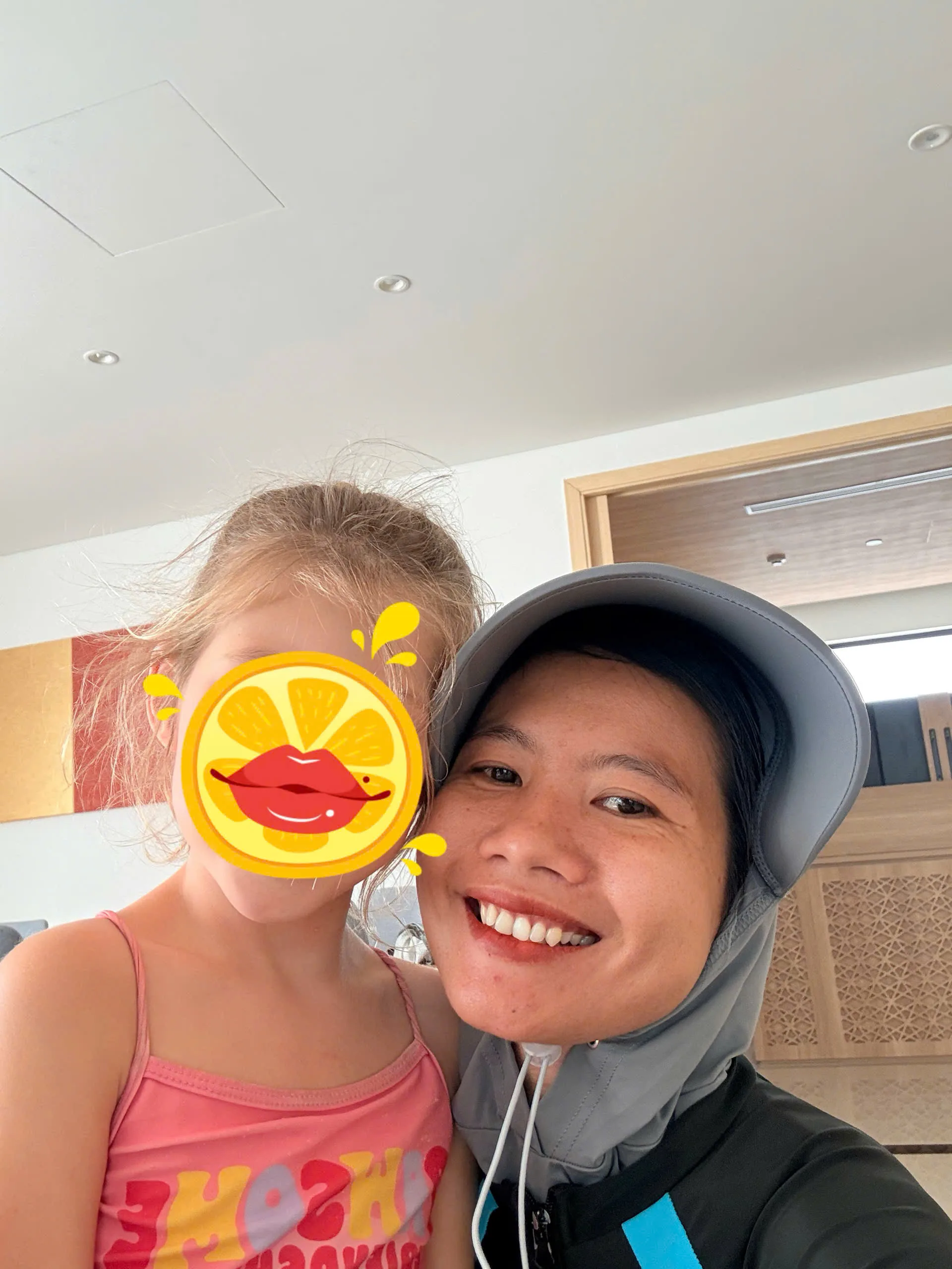 Real childcare moment with trusted babysitter for travel families