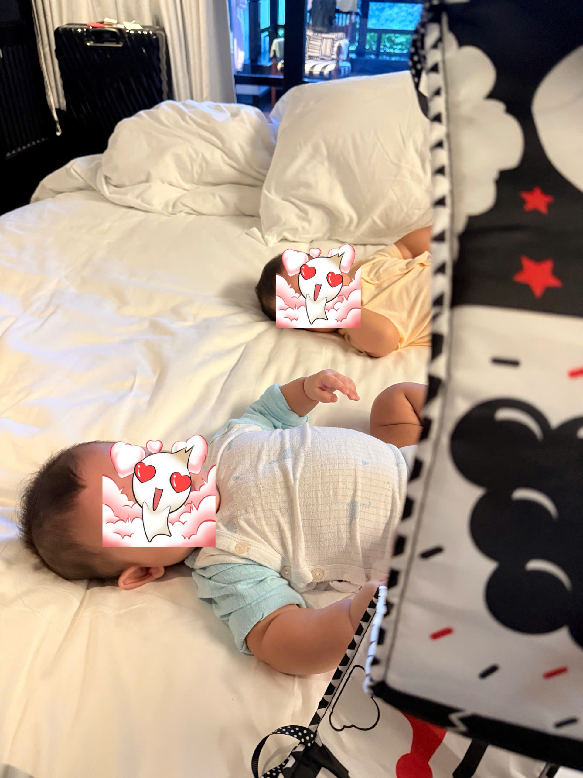Private infant babysitting service for twin babies at a luxury resort in Da Nang