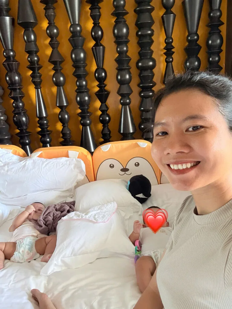 Twin Baby Babysitter at InterContinental Danang | Annie Cares for 5-Month-Old Twins During Parents' Wedding
