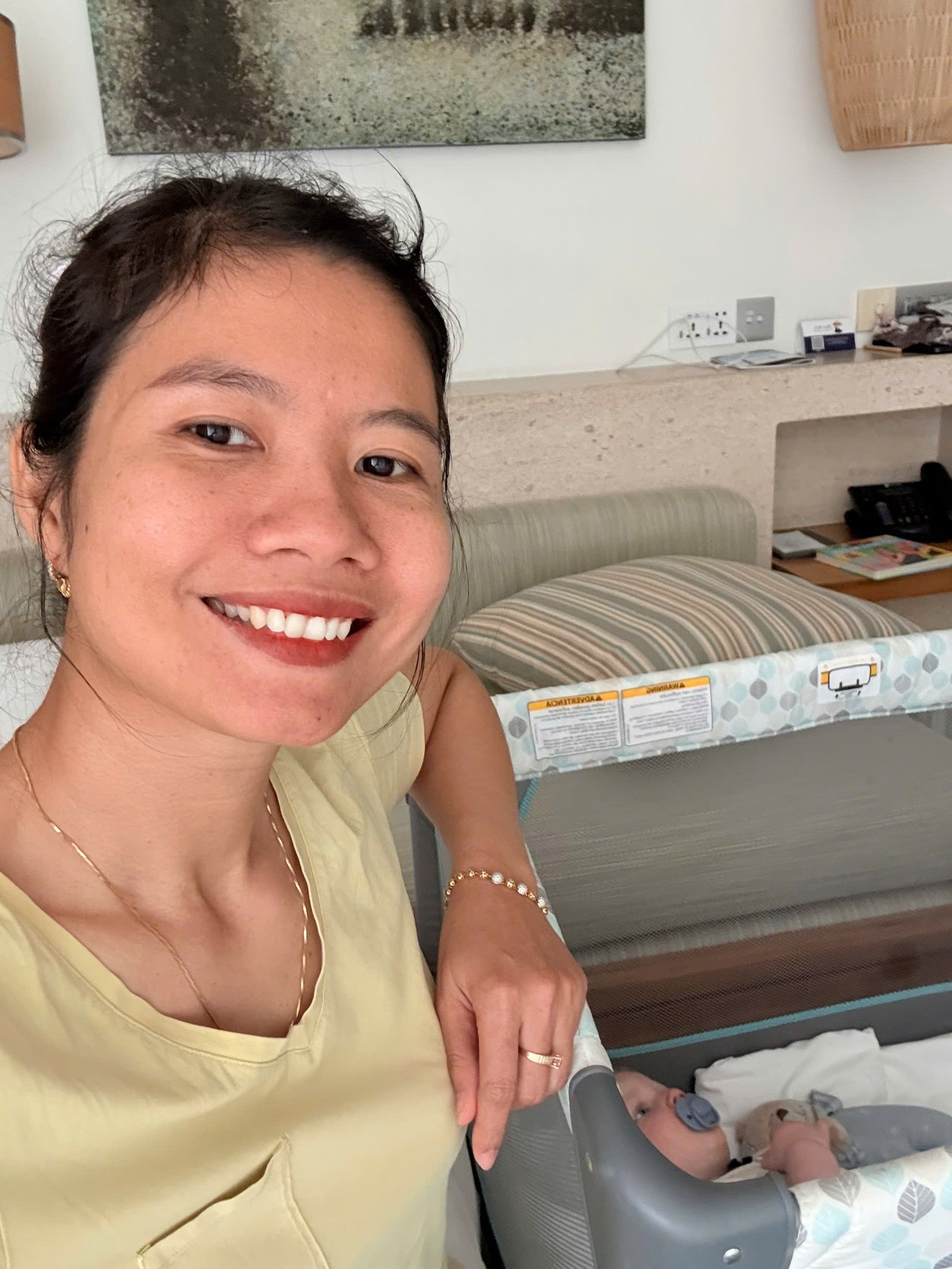 Resort nanny Annie supporting William during a family stay in Da Nang